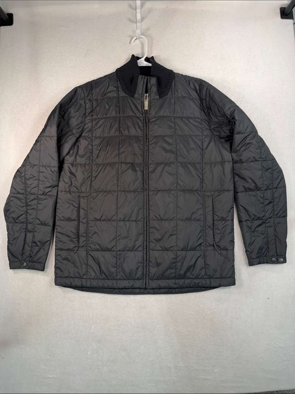 L.L. Bean Men's Ribbed Collar Quilted Bomber Jacket Thinsulate